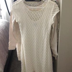 White lace dress